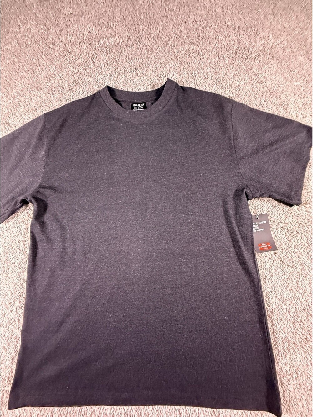 NWT Hangout Men’s Black T Shirt Heavy Weight High Quality Size Large